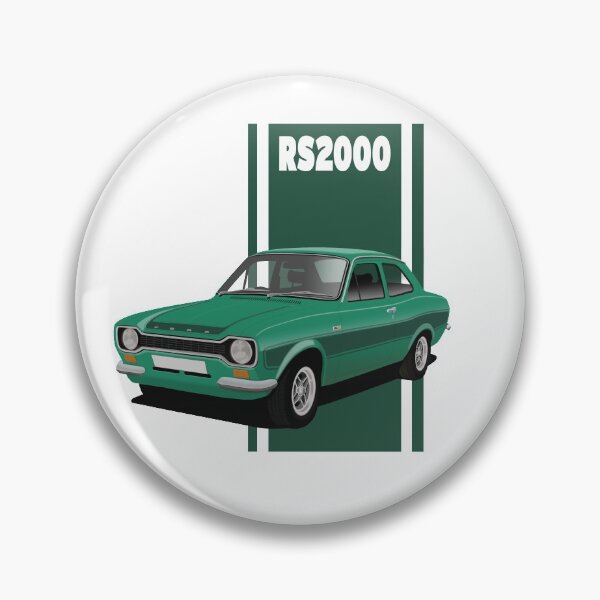 Item preview, Ford Escort Mk1 RS2000 Modena Green Art Illustration designed and sold by Hamilton illustrations.