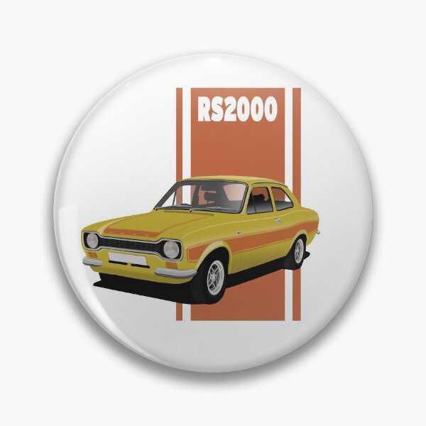 Item preview, Ford Escort Mk1 RS2000 Daytona Yellow Art Illustration designed and sold by Hamilton illustrations.