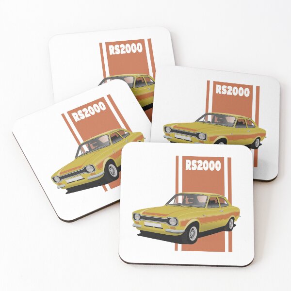 Item preview, Ford Escort Mk1 RS2000 Daytona Yellow Art Illustration designed and sold by Hamilton illustrations.