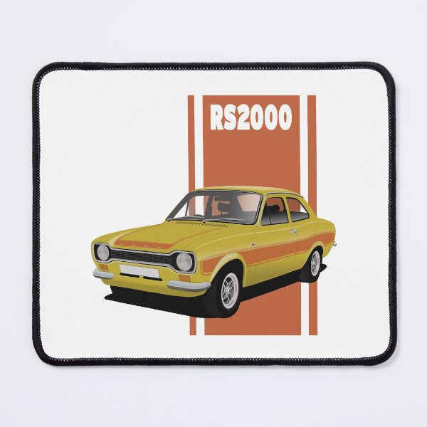 Item preview, Ford Escort Mk1 RS2000 Daytona Yellow Art Illustration designed and sold by Hamilton illustrations.