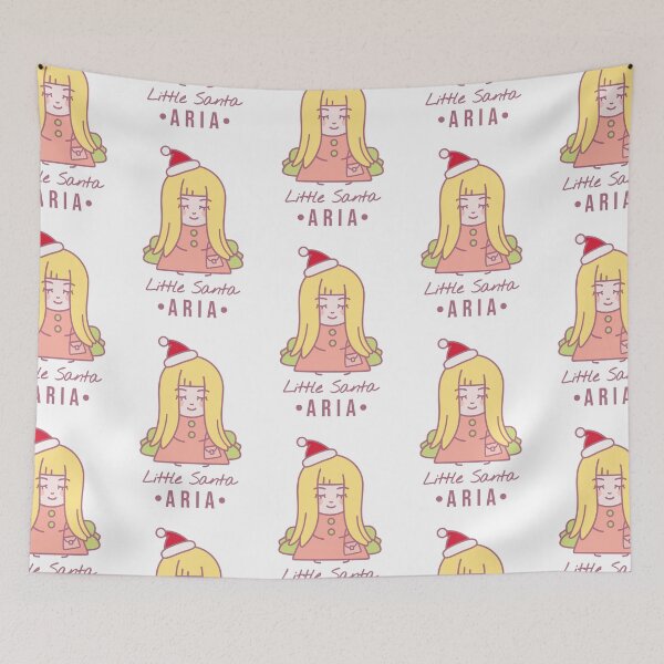 Item preview,  Little Santa Aria| Blonde girl with a crown on her head and a bag sits on the couch  designed and sold by AnnaRuz.