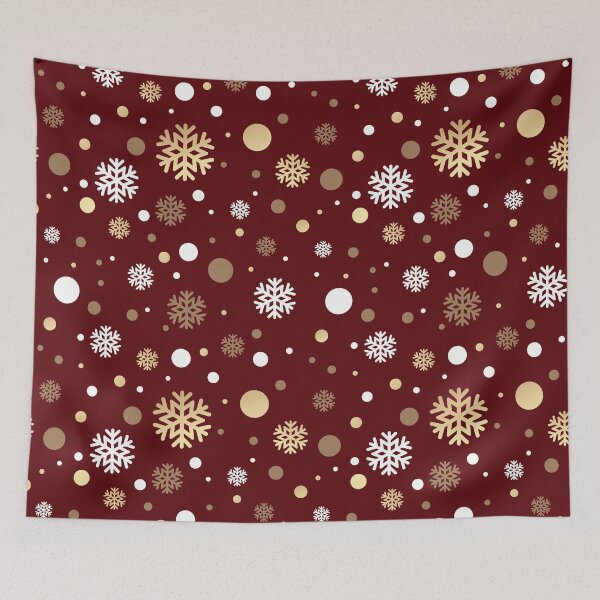 Item preview, Christmas Polka Dot Snowflake Pattern designed and sold by risingrocket.