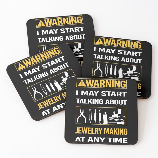 Item preview, Funny Warning Jewelry Jewellery Making Jeweler designed and sold by FulviaContreras.