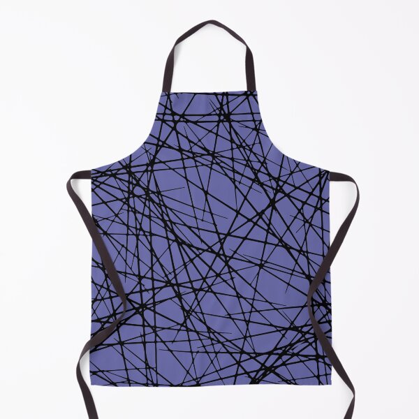 Item preview, Black and Periwinkle Criss Cross Line Pattern - Pantone 2022 Color of the Year Very Peri 17-3938 designed and sold by ColorOfTheYears.