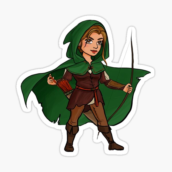Robin Hood from Bluebeard and the Outlaw Sticker
