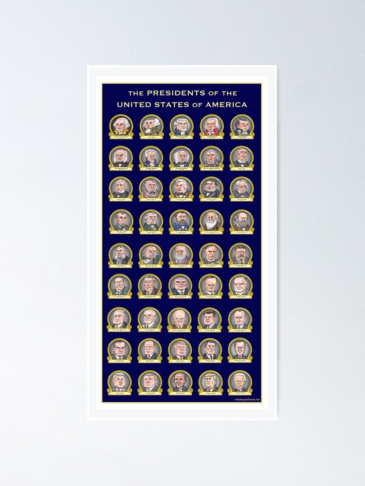 Alternate view of Presidents of the United States of America (Design One) Poster