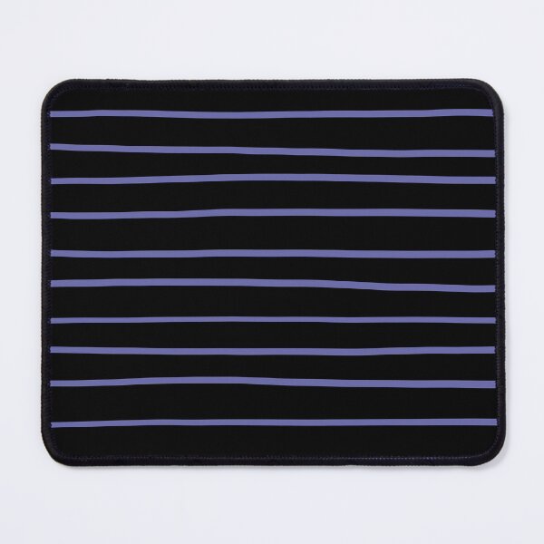 Item preview, Black and Periwinkle Horizontal Line Pattern - Pantone 2022 Color of the Year Very Peri 17-3938 designed and sold by ColorOfTheYears.