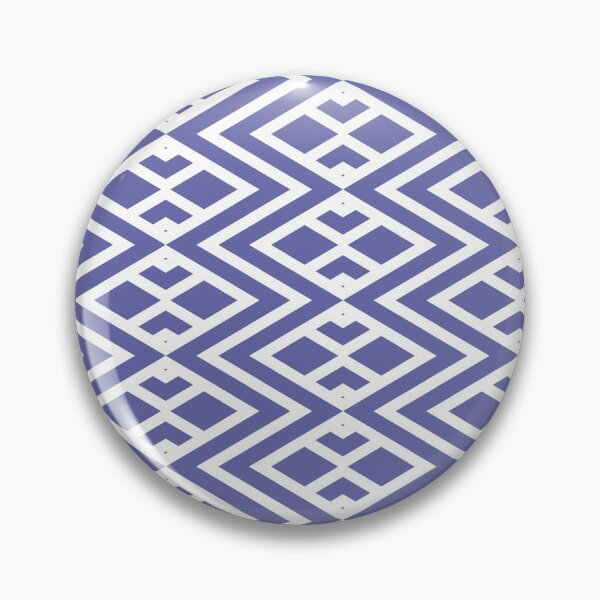 Item preview, Periwinkle and White Diamond Shape Pattern 2 - Pantone 2022 Color of the Year Very Peri 17-3938 designed and sold by ColorOfTheYears.