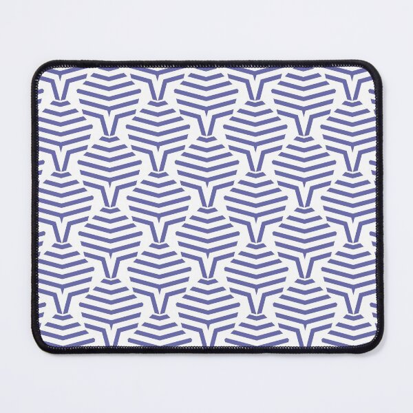 Item preview, Periwinkle and White Stripe Shape Pattern - Pantone 2022 Color of the Year Very Peri 17-3938 designed and sold by ColorOfTheYears.