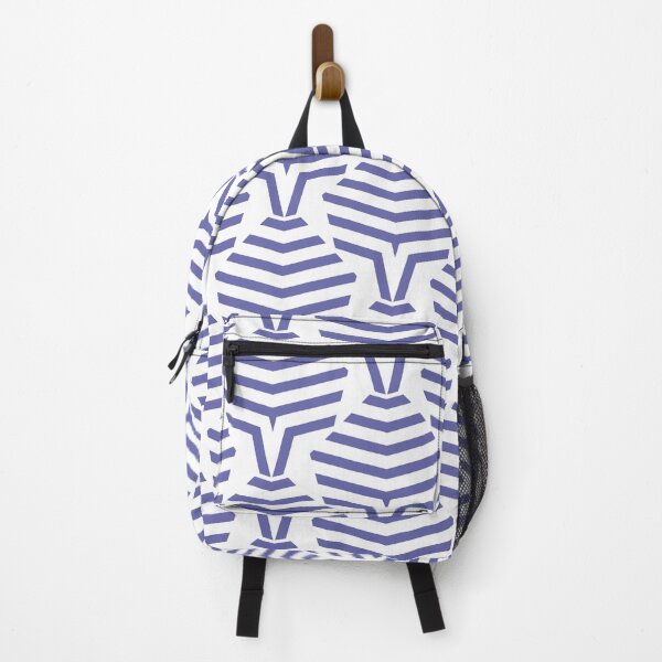 Item preview, Periwinkle and White Stripe Shape Pattern - Pantone 2022 Color of the Year Very Peri 17-3938 designed and sold by ColorOfTheYears.