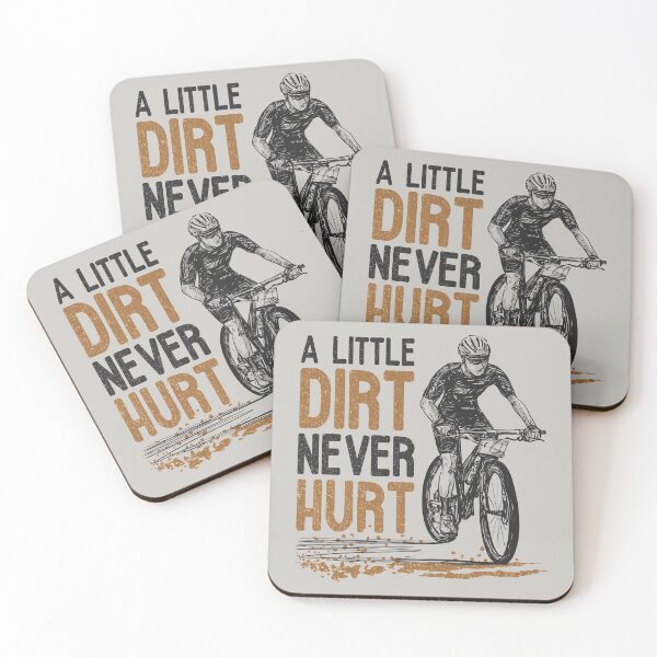 Item preview, A Little Dirt Never Hurt Mountain Bike MTB Biking  designed and sold by grinta2021.