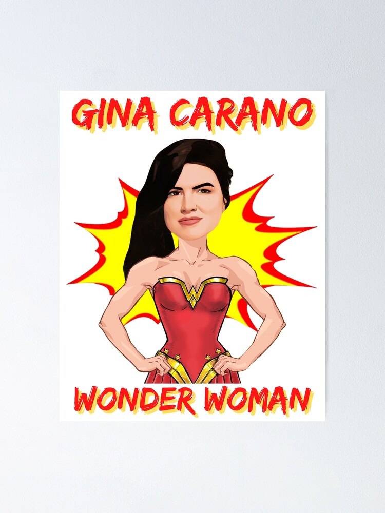 "Gina Carano" Poster for Sale by DrawingAndText Redbubble