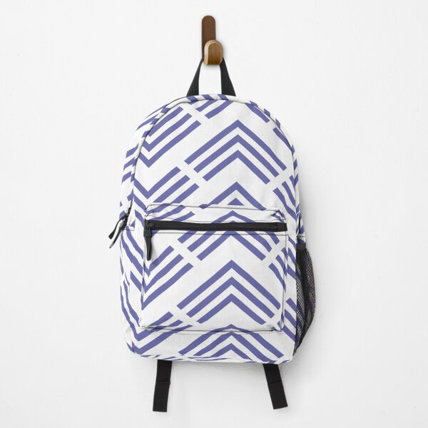 Item preview, Periwinkle and White Chevron Rhombus Arrow Pattern Pantone 2022 Color of the Year Very Peri 17-3938 designed and sold by ColorOfTheYears.