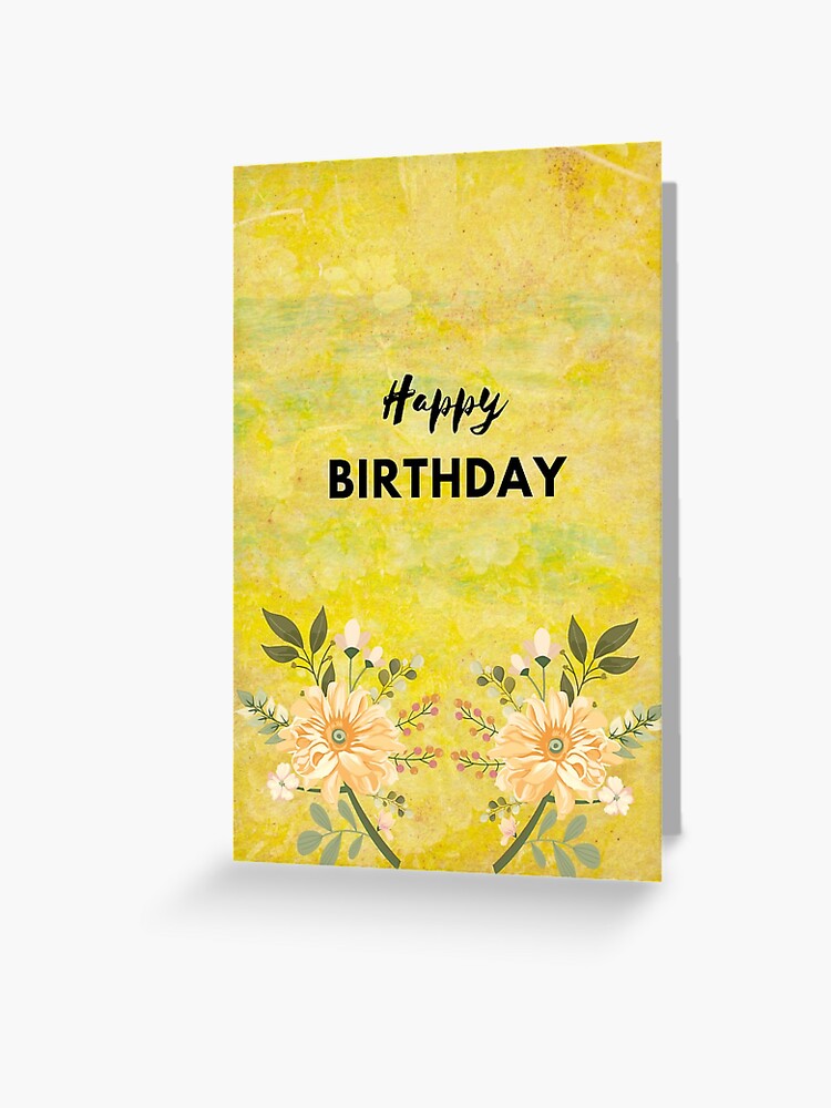 Happy Birthday (Flowers) - Greeting Card