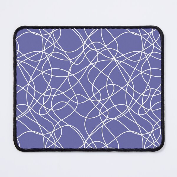 Item preview, Periwinkle and White Scribble Mosaic Pattern Pairs Pantone 2022 Color of the Year Very Peri 17-3938 designed and sold by ColorOfTheYears.