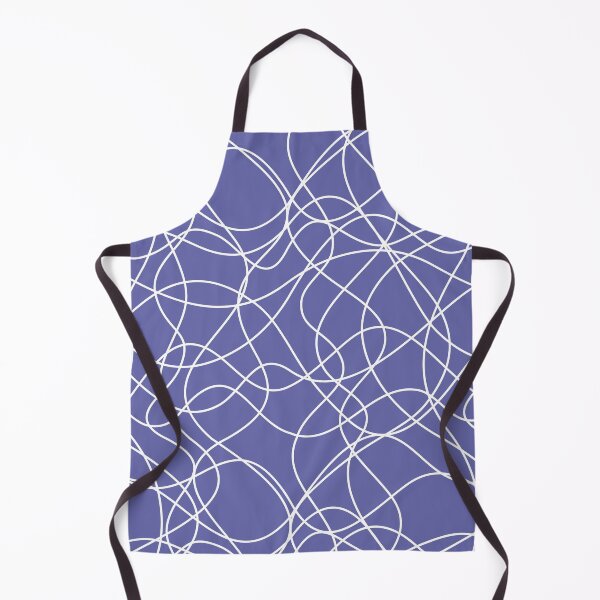 Item preview, Periwinkle and White Scribble Mosaic Pattern Pairs Pantone 2022 Color of the Year Very Peri 17-3938 designed and sold by ColorOfTheYears.