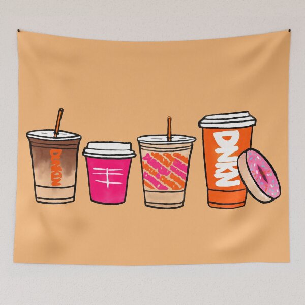 Item preview, Dunkin Design w Donut designed and sold by gillrosedraws.