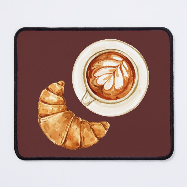 Item preview, Cafe Latte and Croissant designed and sold by Alicia Chee.