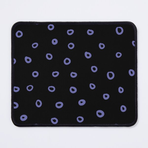 Item preview, Black and Periwinkle Simple Hoop Circle Pattern - Pantone 2022 Color of the Year Very Peri 17-3938 designed and sold by ColorOfTheYears.