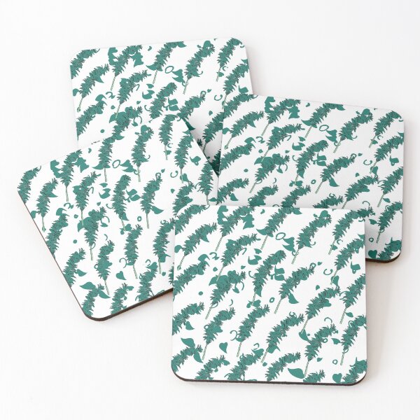 Item preview, Leaves nature pattern Wild flowers designed and sold by CoolArtByMboya.