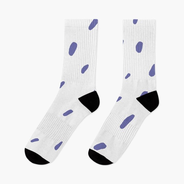 Item preview, Periwinkle and White Blot Spots - Polka Dot Pattern Pantone 2022 Color of the Year Very Peri 17-3938 designed and sold by ColorOfTheYears.