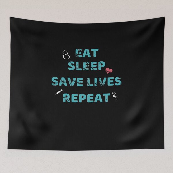 Item preview, Eat sleep save lives repeat, keep calm and save lives, nurse,  designed and sold by oufa.