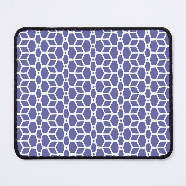 Item preview, Periwinkle and White Tessellation Line Pattern 4 - Pantone 2022 Color of the Year Very Peri 17-3938 designed and sold by ColorOfTheYears.