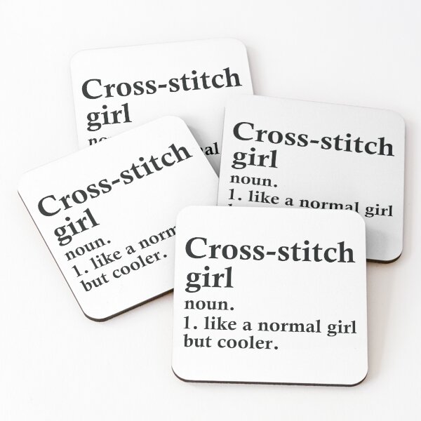 Item preview, Cross Stitch Girl Funny Sewing Definition designed and sold by woodesigner.