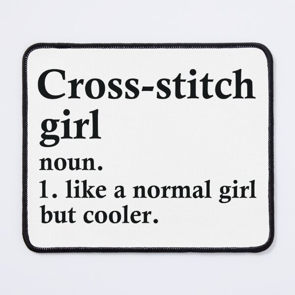 Item preview, Cross Stitch Girl Funny Sewing Definition designed and sold by woodesigner.