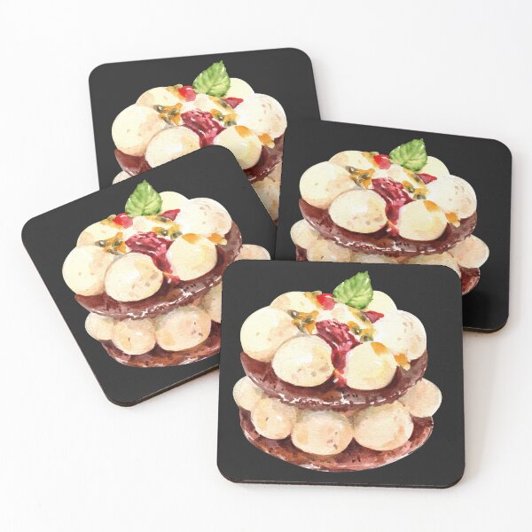 Item preview, Tropical Passion Fruit Round Mille Feuille Pastry designed and sold by Alicia Chee.