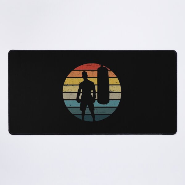 Item preview, Boxing Silhouette On A Distressed Retro Sunset product designed and sold by theodoros20.