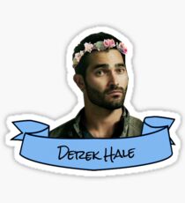 Pegatina etiqueta engomada de la corona de la flor de derek hale