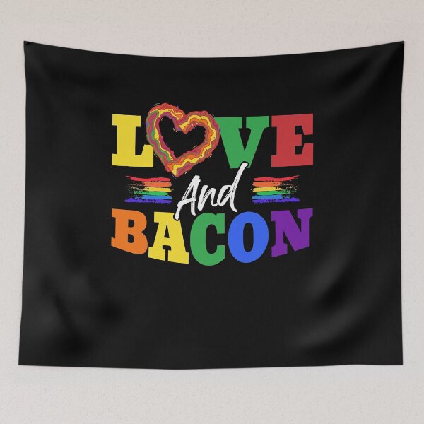 Artikelvorschau, Love Bacon Low Carb Keto LGBTQ Gay Pride Regenbogen entworfen und verkauft von Dressed For  Duty.