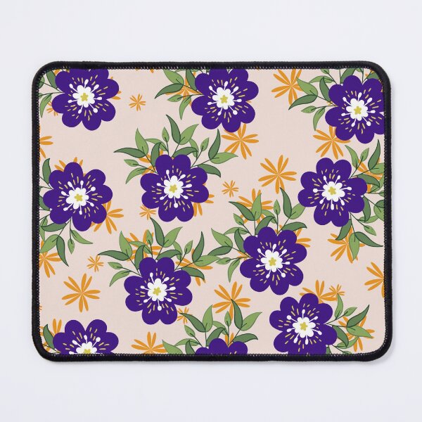 Item preview, Leaves nature pattern Wild flowers designed and sold by CoolArtByMboya.
