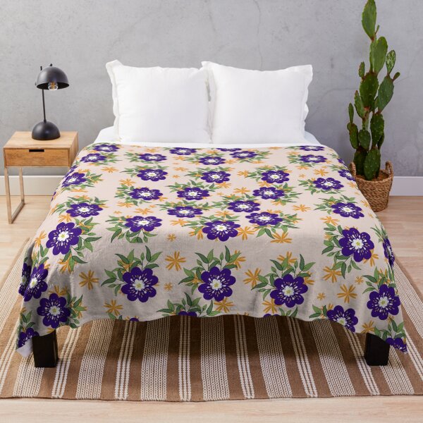 Item preview, Leaves nature pattern Wild flowers designed and sold by CoolArtByMboya.
