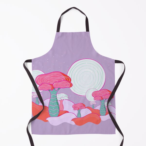 Item preview, Kawaii anime space trees | Red and lavender purple designed and sold by Lena Morf.