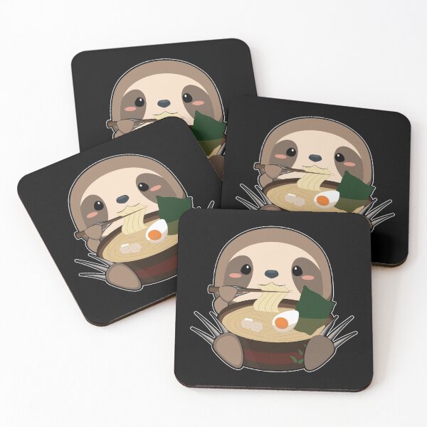 Item preview, Anime Cute Sloth Japanese Ramen Noodles Kawaii Gift design designed and sold by theodoros20.