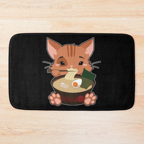 Item preview, Anime Cute Cat Japanese Ramen Noodles Kawaii Gift design designed and sold by theodoros20.