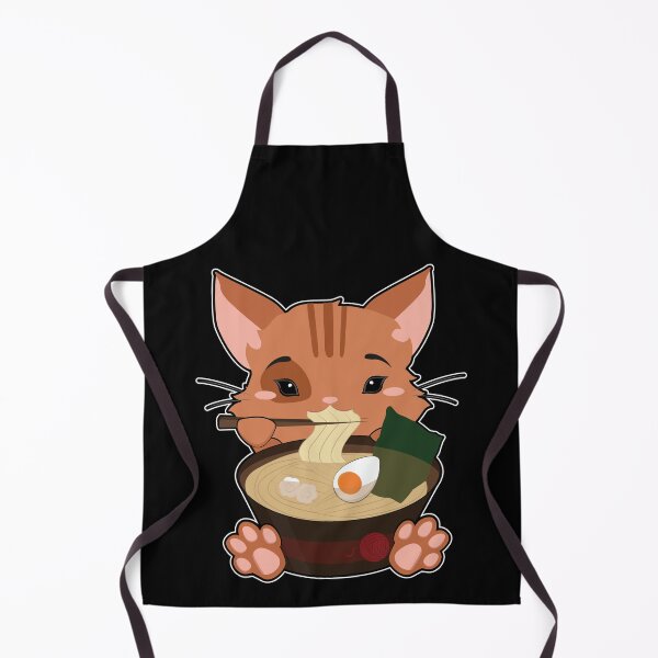 Item preview, Anime Cute Cat Japanese Ramen Noodles Kawaii Gift design designed and sold by theodoros20.