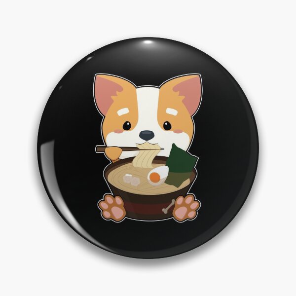 Item preview, Anime Cute Dog Japanese Ramen Noodles Kawaii Gift graphic designed and sold by theodoros20.