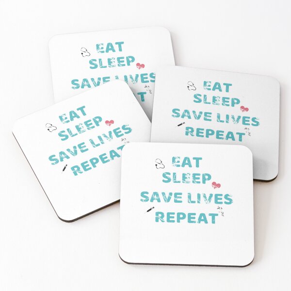 Item preview, Eat sleep save lives repeat, keep calm and save lives, nurse,  designed and sold by oufa.