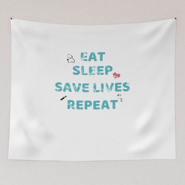 Item preview, Eat sleep save lives repeat, keep calm and save lives, nurse,  designed and sold by oufa.