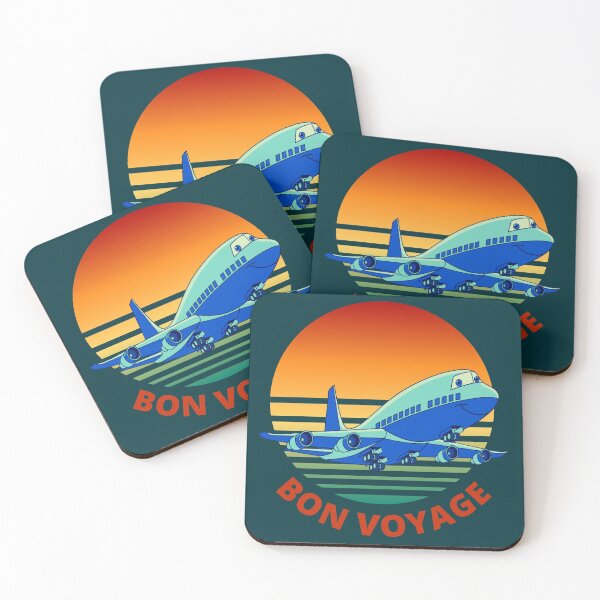 Item preview, Funny Plane Bon Voyage Vintage Sunset Have a Nice Trip designed and sold by ramazis.