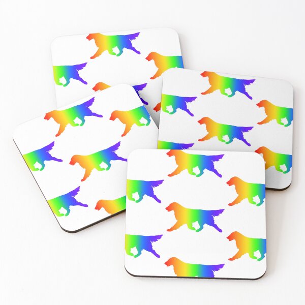 Item preview, Rainbow Flat-Coated Retriever  designed and sold by MarshBec.