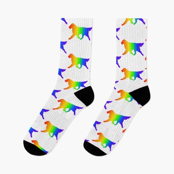 Item preview, Rainbow Flat-Coated Retriever  designed and sold by MarshBec.