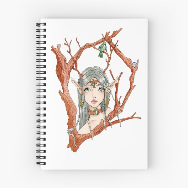 Item preview, Fantasy dryad with a little bird designed and sold by Wunschkritzel.