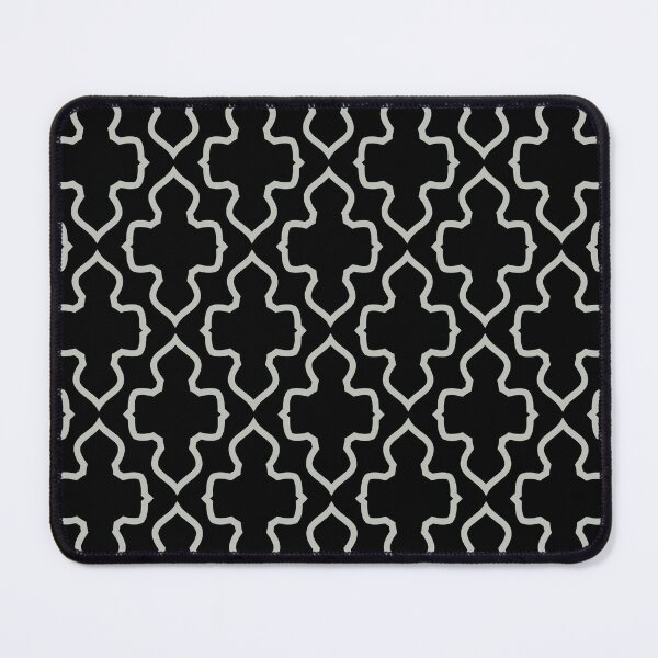 Item preview, Black and Green Ornamental Shape Pattern - Pratt and Lamberts 2022 Color of the Year Gray Mist 419B designed and sold by ColorOfTheYears.