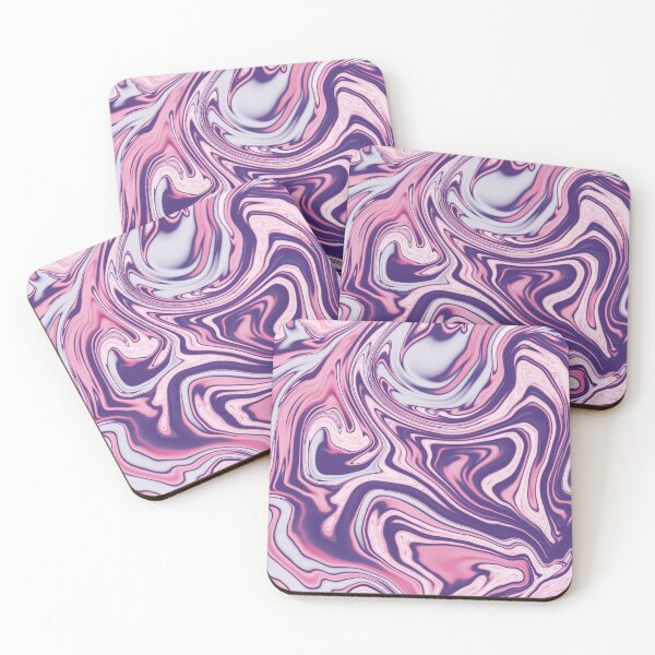 Item preview, Groovy 70s style Marble Swirls in Purple and Pink designed and sold by lucybrownlane.