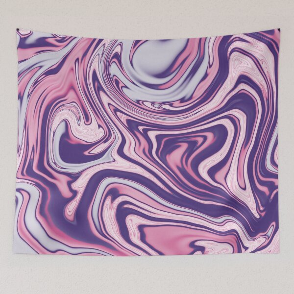 Item preview, Groovy 70s style Marble Swirls in Purple and Pink designed and sold by lucybrownlane.