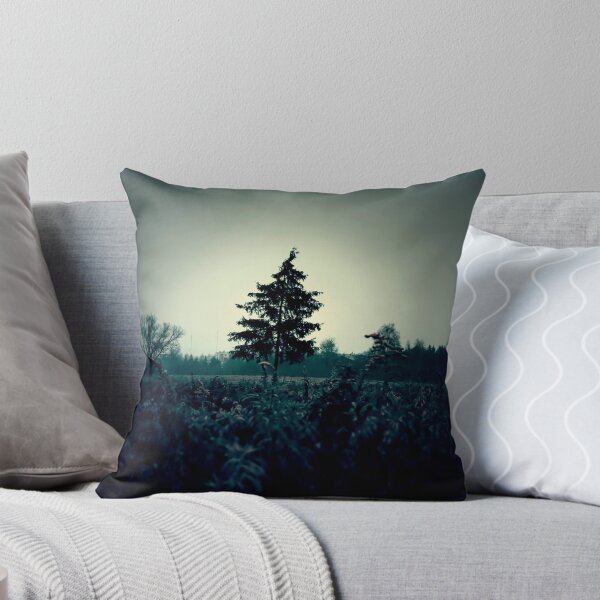 Item preview, Atmospheric and dark image of the field and trees designed and sold by aquapixel.
